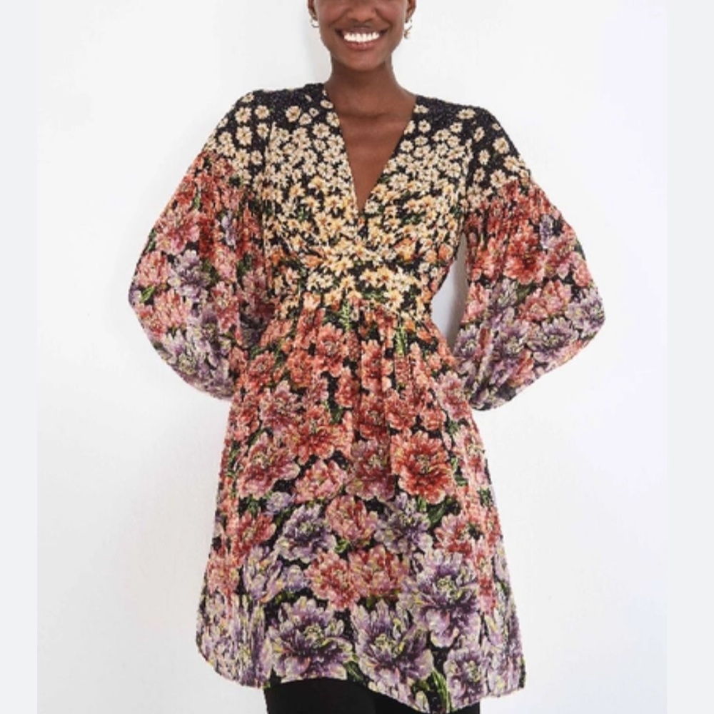 FARM Rio Floral Mini Dress - size m